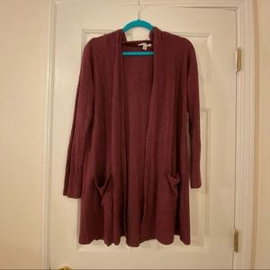 Red American Eagle Cardigan Sweater